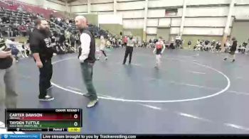 92 lbs Champ Round 1 (16 Team) - Carter Dawson, Oregon vs Tayden Tuttle, Gold Rush Wrestling
