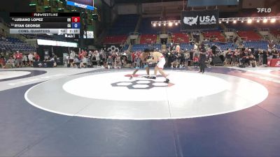 215 lbs Cons. Quarters - Lusiano Lopez, OR vs Ryan George, CA
