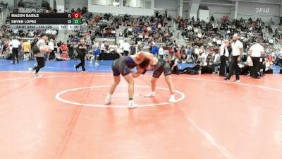 145 lbs Semifinal - Mason Basile, FL vs Deven Lopez, CO