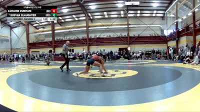 130 lbs Champ. Round 1 - Loraine Durham, London HS vs Sophia Slaughter, Orange County HS