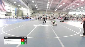 65 lbs Rr Rnd 2 - Walker Slayton, Jacket Wrestling Club vs Ellie Myers, Young Guns Red