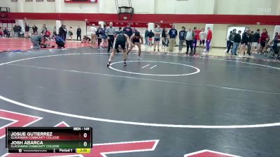 149 lbs Cons. Round 3 - Josh Abarca, Clackamas Community College vs Josue Gutierrez, Clackamas Community College