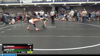 80 lbs Round 1 (8 Team) - Jasper Kling, Team Nauman vs Eli Oberhiem, 4M