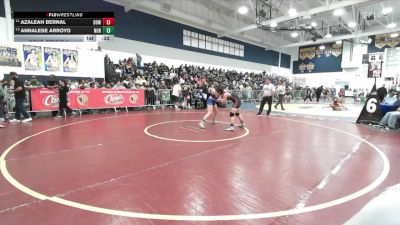 145 lbs Cons. Round 2 - Azaleah Bernal, Downey vs Annalese Arroyo, Norco