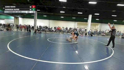132 lbs Consi Of 128 #2 - Aiden White, NC vs Garrison Raper, NC