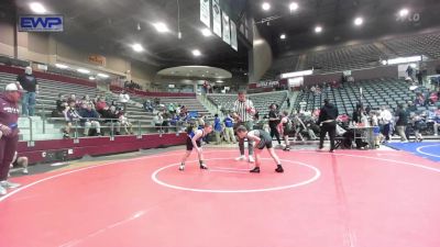 66 lbs Rr Rnd 1 - Korbin McClanahan, Bauxite Mini Miners Wrestling vs Carter Peach, Mighty Bluebirds Wrestling