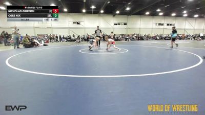 76 lbs Rr Rnd 5 - Nicholas Griffith, Full Circle 12U vs Cole Nix, Shelton Wrestling Academy 12U