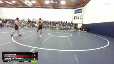 149 lbs Semifinal - Jack DeSena, Stanford University vs Tanner Frothinger, Utah Valley