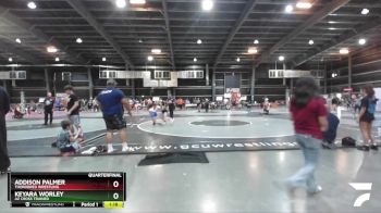 106 lbs Quarterfinal - Keyara Worley, Az Cross Trained vs Addison Palmer, Thorobred Wrestling