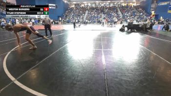 144 lbs Champ. Round 1 - Tyler Stephens, Mount St Joes vs Weston Borgers, Blair Academy