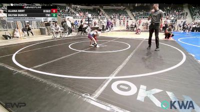 46 lbs Quarterfinal - Alaina Bert, Del City Little League Wrestling vs Dilynn Burch, Team Tulsa Wrestling Club