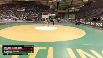 4A 160 lbs Cons. Round 2 - Emanuele Collins, Kennedy Catholic vs Brayden Vandenberg, Sumner