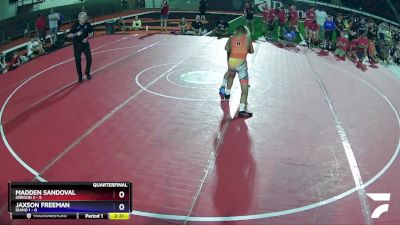 120 lbs Quarters & Wb (16 Team) - Madden Sandoval, Oregon 2 vs Jaxson Freeman, Idaho 1