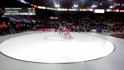 110 lbs Cons. Round 2 - Jessica Aldershof, Mountain Home vs Tommy Stone, Eagle