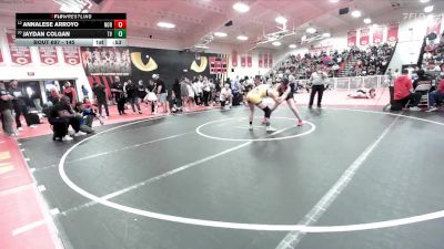 145 lbs 5th Place Match - Annalese Arroyo, Norco vs Jaydan Colgan, Temecula Valley