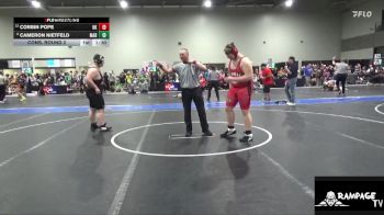 265 lbs Cons. Round 2 - Cameron Nietfeld, Marysville vs Corbin Pope, Hoxie Kids