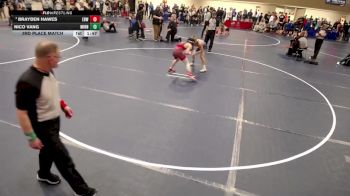 16U - 126 lbs 3rd Place Match - Brayden Hawes, Elk River Wrestling vs Nico Vang, Minnesota
