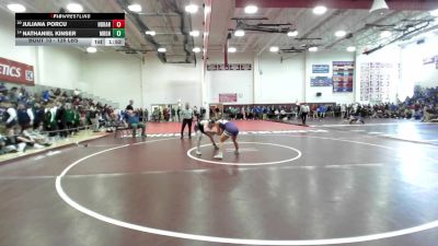 126 lbs Round Of 32 - Juliana Porcu, North Branford* vs Nathaniel Kinser, Morgan