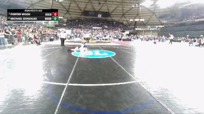 Boys 1B/2B 138 Champ. Round 2 - Porter Wood, Almira Coulee Hartline vs Michael Gonzalez, Warden