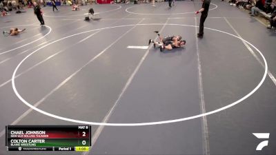 86 lbs Cons. Semi - Chael Johnson, New Ulm Rolling Thunder vs Colton Carter, Blaine Wrestling