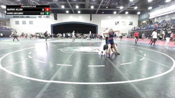 165 lbs Champ. Round 2 - Luke Leclerc, Bellarmine vs Matox Allen, Liberty U