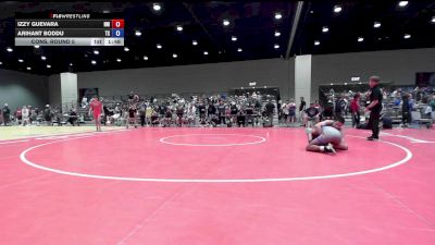 132 lbs Cons. Round 5 - Izzy Guevara, NM vs Arihant Boddu, TX