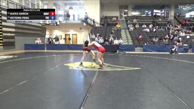 110 lbs Cons. Round 1 - Alexa Garcia, Minot State vs Victoria Pena, Texas Woman`s University
