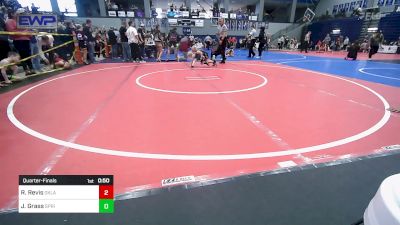 43 lbs Quarterfinal - Remi Revis, Oklahoma vs Joshua Grass, Springdale Youth Wrestling Club