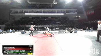 132 lbs 1st Place Match - Victor-Alexander Gutierrez, Central Catholic vs Ryan Espiritu, Vacaville