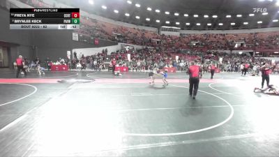 82 lbs Cons. Round 3 - Freya Nye, Waunakee Wrestling Club vs Brynlee Keck, Parkview Albany Youth Wrestling