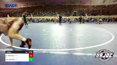 106 lbs Quarterfinal - Giovanni Ramos, Team Tulsa Wrestling Club vs Westin Pollock, Owasso Takedown Club