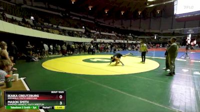 National 6-8 115 Quarterfinal - Mason Smith, Hanover Hawkeye Youth Wrestlin vs Ikaika Creutzburg, Smithfield Youth Wrestling