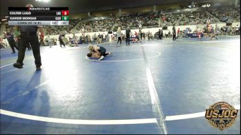 61 lbs Consi Of 16 #2 - Colten Lugo, Liberty Warrior Wrestling Club vs Xavior Morgas, Glory Wrestling Academy