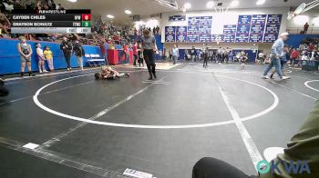 67 lbs Rr Rnd 1 - Cayden Chiles, Bristow Elementary Wrestling Club vs Grayson Schultz, Team Tulsa Wrestling Club