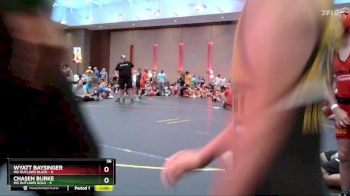 56 lbs Quarterfinals (8 Team) - Wyatt Baysinger, MO Outlaws Black vs Chasen Burke, MO Outlaws Gold