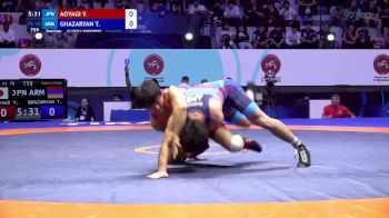 70 kg Repechage #2 - Yoshinosuke Aoyagi, Japan vs Tigran Ghazaryan, Armenia