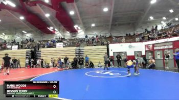 105-111 lbs Round 3 - Marli Woods, Whiteland WC vs Bryson Terry, Hardway Wrestling Academy