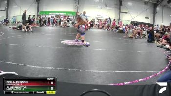 78 lbs Round 1 (3 Team) - Bella Johnson, Lady Reapers vs Allie Proctor, Fierce & Scrappy