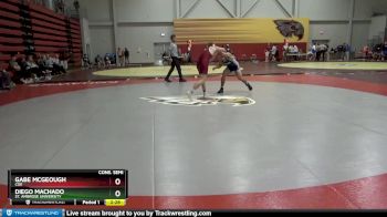 157 lbs Cons. Semi - Diego Machado, St. Ambrose University vs Gabe McGeough, Coe