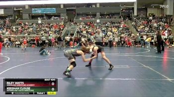 130 lbs Semifinal - Riley Watts, Siouxland Wrestling Academy vs Keeghan Clouse, Sutherland Youth Wrestling