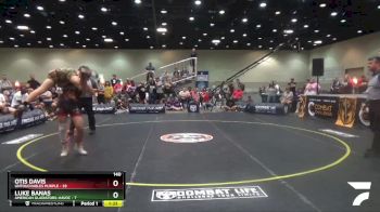 140 lbs Finals (8 Team) - Luke Banas, American Gladiators-Havoc vs Otis Davis, Untouchables Purple