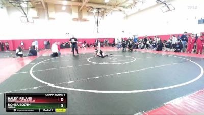 115 lbs Champ. Round 1 - Nohea Booth, Marina vs Haley Ireland, Centennial (Bakersfield)