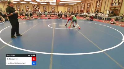 152 lbs 5th Place - Daniel Sinclair, De vs Mukhammad Nasriddinkhujaev, Pa