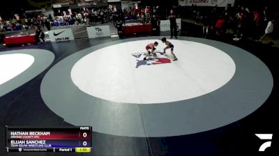 59 lbs Quarterfinal - Nathan Beckham, Orange County RTC vs Elijah Sanchez, Team Selma Wrestling Club