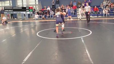 118-120 lbs Round 3 - Nehemiah Andreasen, Westridge vs Liam Kelly, York