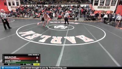 152 lbs Cons. Round 6 - Gavin Connolly, St. Charles (EAST) vs Ben Butler, Crystal Lake (CENTRAL)