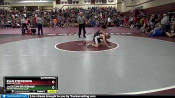 J-14 lbs Quarterfinal - Evan Stephenson, Indee Mat Club vs Jackson Bradshaw, Denver Wrestling Club