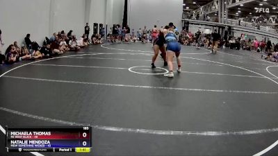 185 lbs Semis (4 Team) - Michaela Thomas, PA West Black vs Natalie Mendoza, MGW Something Wicked