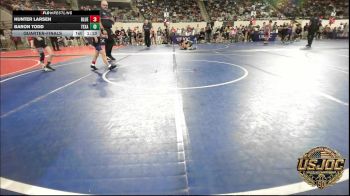 52 lbs Quarterfinal - Hunter Larsen, Blue Devil Wrestling vs Baron Todd, Texas Elite Wrestling