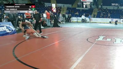 114 lbs Semifinal - Kennedie Davis, Bridgewater-Raynham vs Mia Annello, Billerica